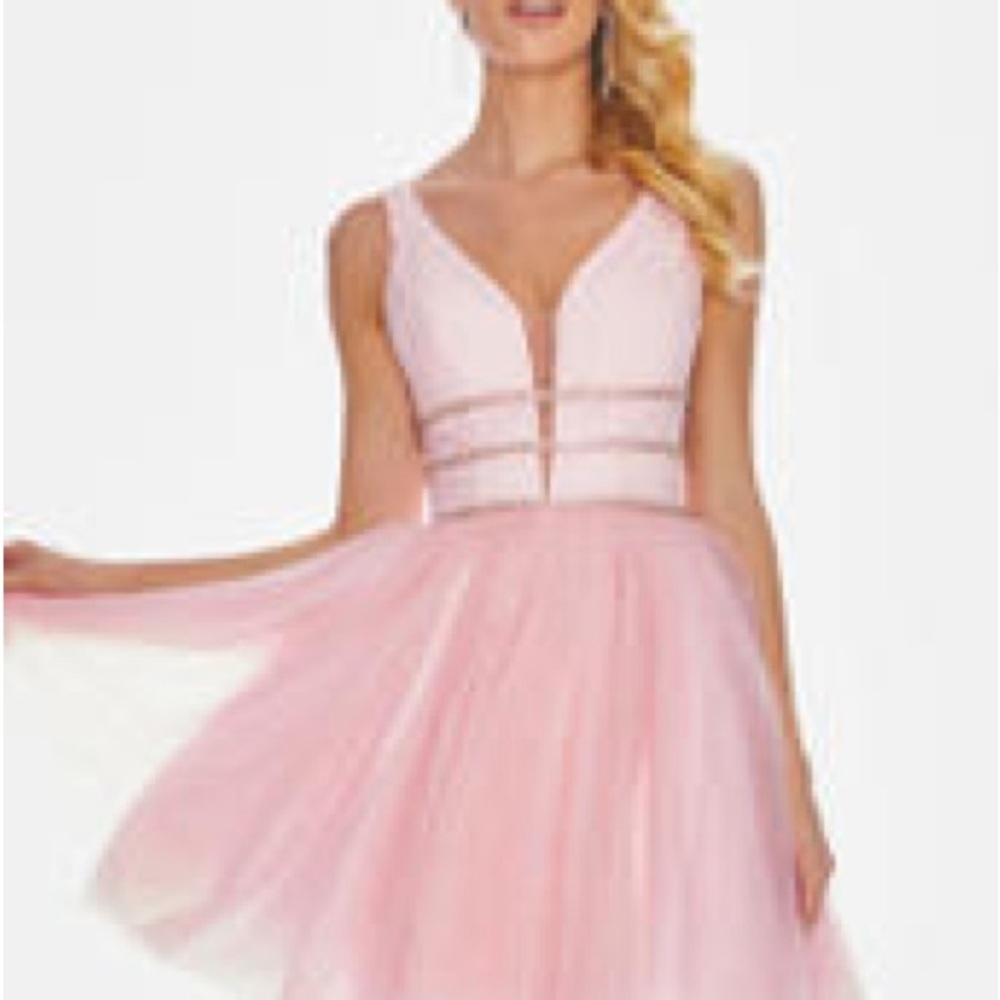 Elegant Pink Mini Dress